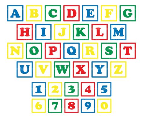 Individual Alphabet Blocks