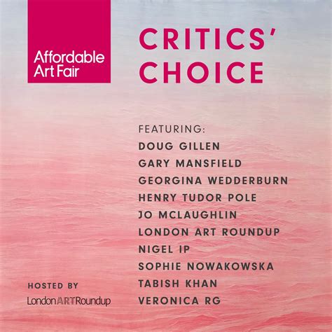 Affordable Art Fair - Critics’ Choice — London Art Roundup