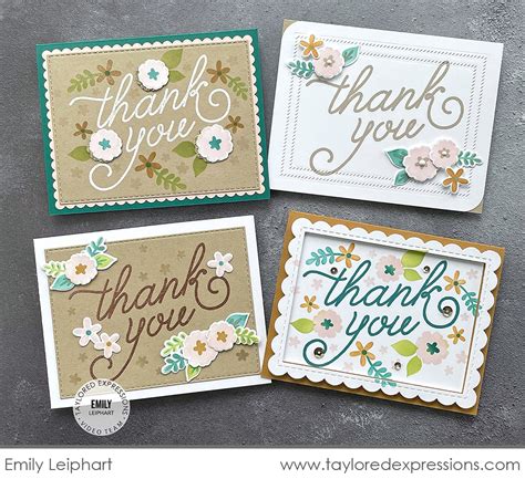 Sharing Gratitude in a Beautiful Way – 4 Thank You Card Ideas ...