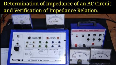 Impedance of an AC (LCR) Circuit | Verification of Impedance Relation | Experiment - YouTube