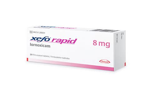 Xefo Rapid 8 mg - 20 F.C. Tablet - Order Now | Vezeeta Pharmacy