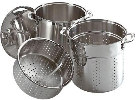 All-Clad 59912 stainless steel 12-quart stock pot with steamer and pasta insert feature | Best ...