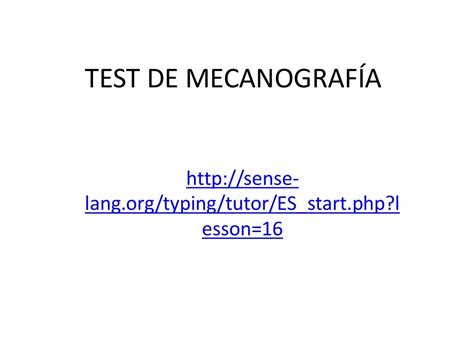 Test de mecanografía