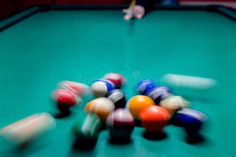 Pool Balls Breaking stock photo. Image of game, stripes - 831554