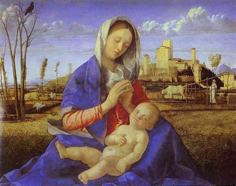 The Madonna of the Meadow by Giovanni Bellini (1433-1516, Italy) | Museum Art Reproductions ...