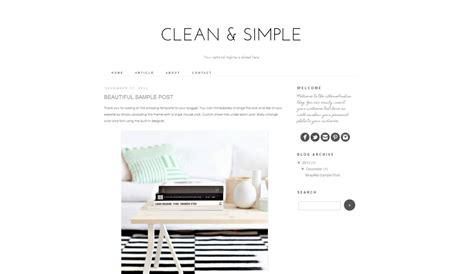 Free Responsive Blogger Template Clean and Simple