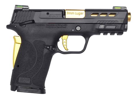 Smith & Wesson M&P9 Shield EZ Performance Center Gold 9mm Pistol, Thumb Safety, (2)-8Rd ...