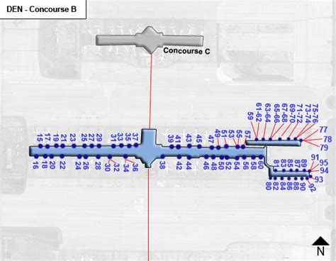 Denver Airport Concourse Map Tourist Map Of English | Images and Photos ...