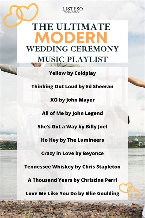 The ultimate modern wedding ceremony music playlist! See all 15 wedding ...