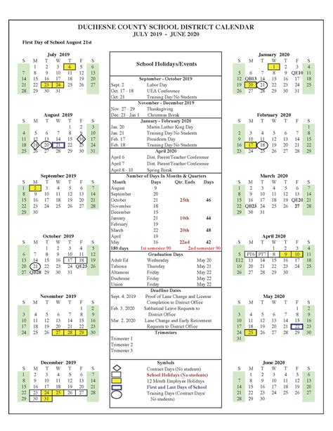 THE SCHOOL YEAR CALENDAR... - Duchesne County School District | Facebook