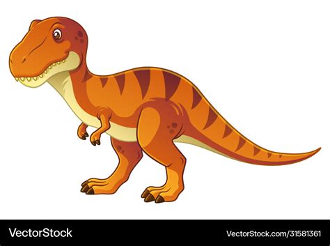 Tyrannosaurus rex cartoon Royalty Free Vector Image