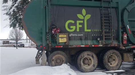 GFL Mack LEU Mcneilus front loader garbage truck. - YouTube