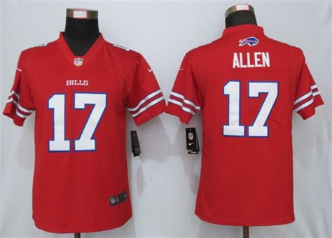 Buffalo Bills #17 Josh Allen Men's Vapor Untouchable jerseys Red