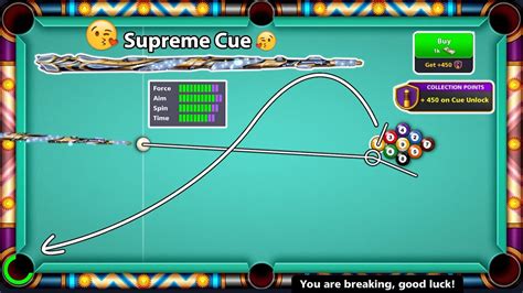 8 Ball Pool - Buying Supreme Cue in 1000 Cash 450 CCP Points - High ...