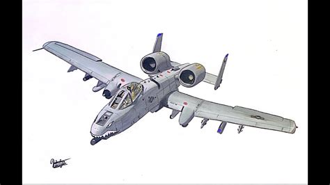 Warthog Plane Drawing