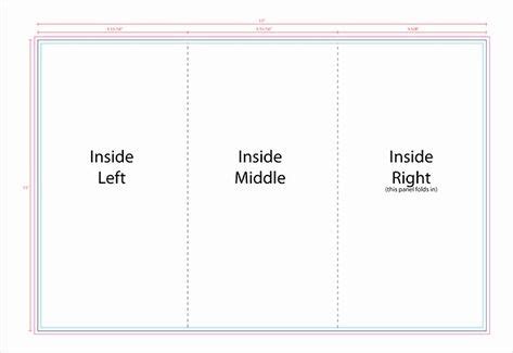Tri Fold Card Template Free Awesome 10 Printable Trifold Templates Doc ...