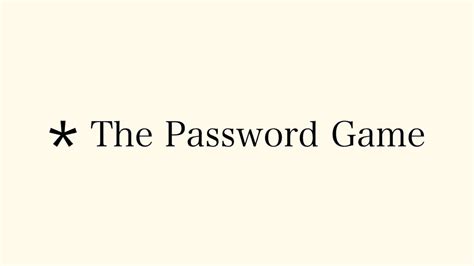 The Password Game Rules List: How Many Rules Are There? - GameRevolution