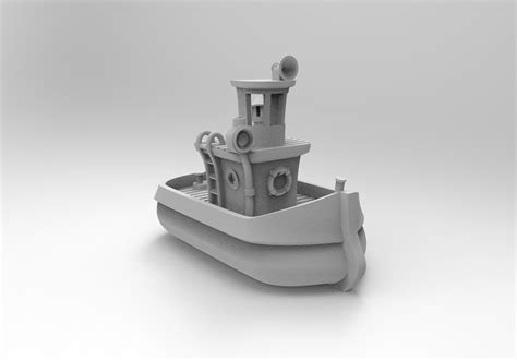 simple boat 3D print model | CGTrader