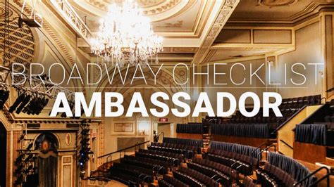 Broadway Checklist: How Many of These Shows at the Ambassador Theatre ...