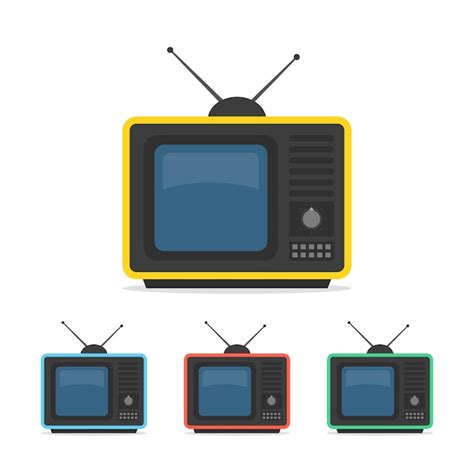 Premium Vector | Retro tv set