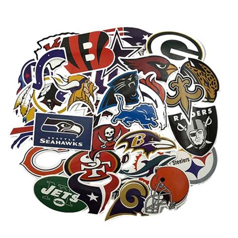 32 American Football NFL Team logo Sticker | Helmet NFL Sticker Set