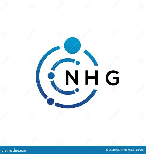 NHG Letter Technology Logo Design on White Background. NHG Creative Initials Letter it Logo ...