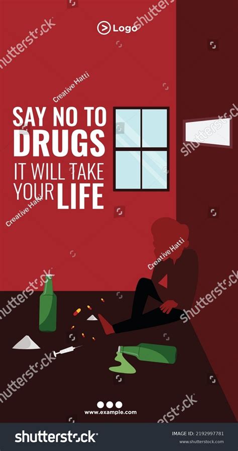 Say No Drugs Will Take Your Stock Vector (Royalty Free) 2192997781 ...