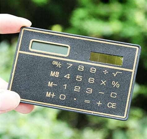 Counters Online Sale Solar Card Calculator Mini Calculator Solar Powered Counter Mini Slim ...