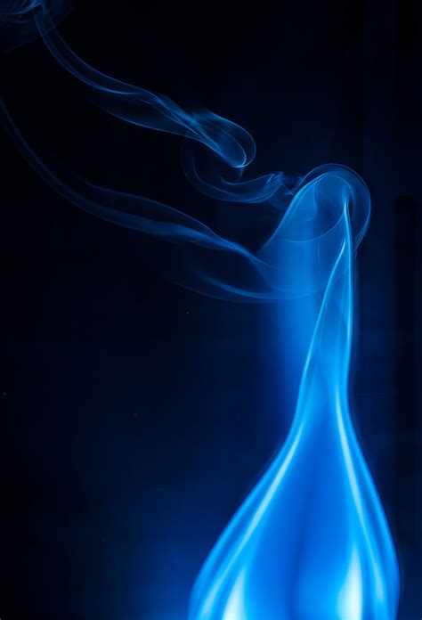 Blue Smoke Abstract | Photographic Wall Art