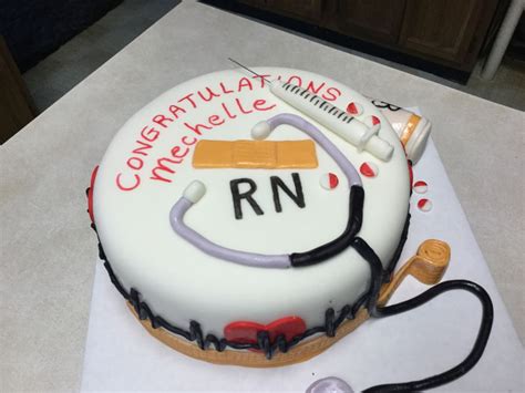 Nursing School Graduation Cake - CakeCentral.com