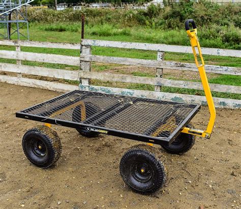 Gorilla Carts GOR1400-COM Heavy-Duty Steel Utility Cart with Removable ...