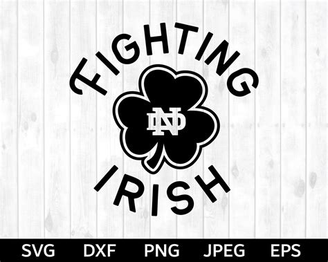 Fighting Irish SVG Notre Dame SVG Fighting Irish Silhouette | Etsy