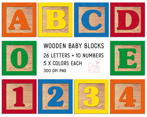 Baby Block Clipart Alphabet