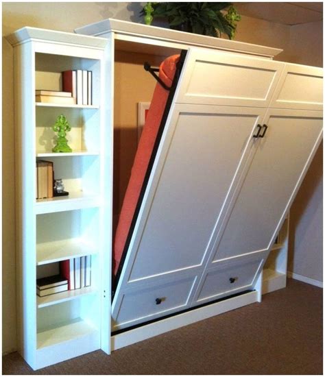 Bedroom. Cool Diy Murphy Bed Ideas Murphy Beds Featured On Hgtvs Compact Cabinet Storages Wooden ...