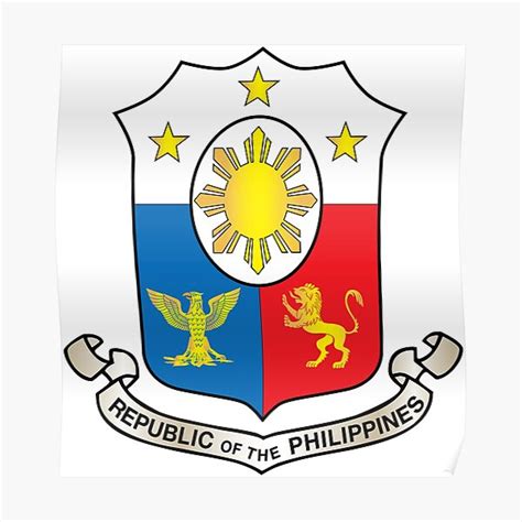 "Philippines coat of arms - Filipino" Poster by mjdragonfly | Redbubble