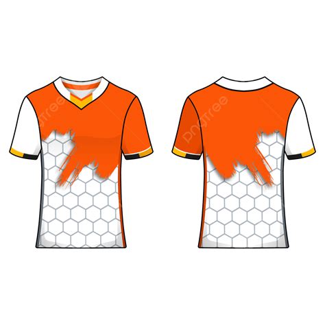 Esports Jersey Vector Hd PNG Images, White Esport Jersey Design With Orange Grunge Motif, Esport ...