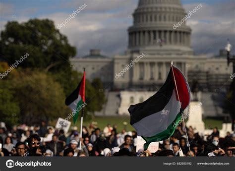 Washington Usa October 2023 Pro Palestine Israel Protesters Israel ...