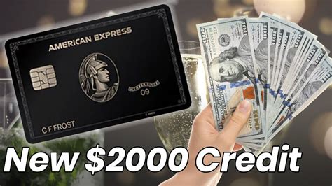 Amex Black Card Giving $2000 “Appreciation Credit” to Members - YouTube