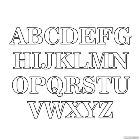 cool block letter font alphabet template | Cute fonts alphabet, Block ...