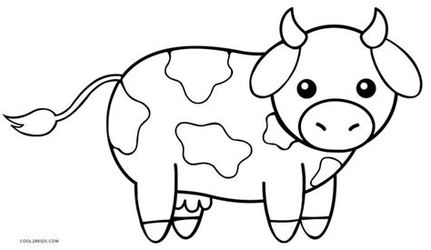 Printable Cow Drawings