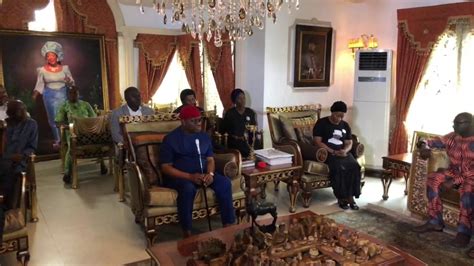 Governor Nyesom Wike condoles with the family of Chief (Dr.) O. B. Lulu ...