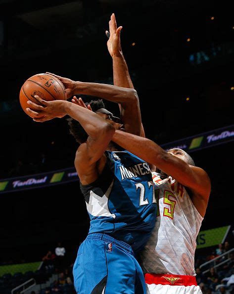 Andrew Wiggins of the Minnesota Timberwolves attacks the basket ...