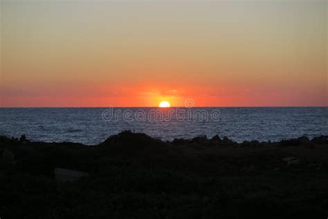 SUNSET in PAPHOS, CYPRUS stock image. Image of cyprus - 89479131