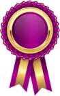 Purple Rosette PNG Clip Art Image | Gallery Yopriceville - High-Quality Free Images and ...