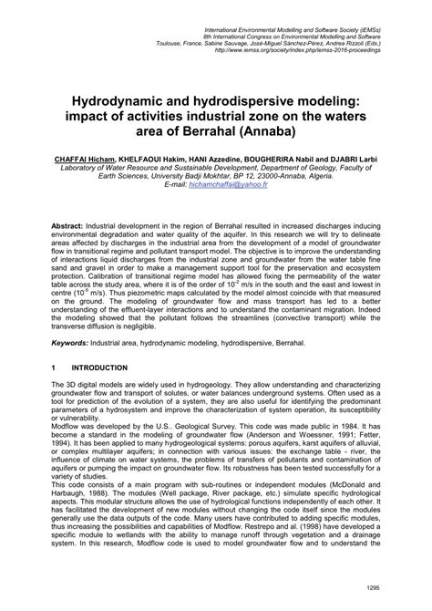 (PDF) On the use of finite‐difference model to evaluate the impact of ...