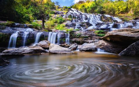 Mae Ya Waterfall Chiang Mai Thailand Desktop Hd Wallpaper2560x1600 ...