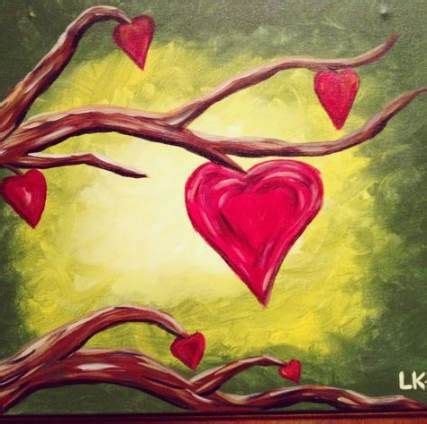 Valentine's Day Canvas Painting Ideas Easy - pic-lard