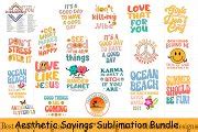 Aesthetic Sayings Sublimation Bundle | Creative Market