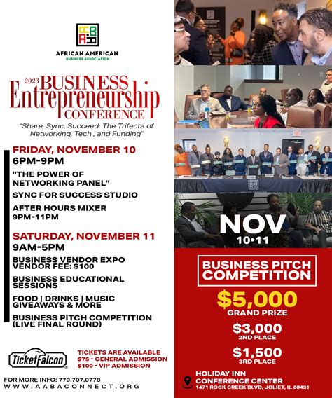 AABA 2023 Business Entrepreneurship Conference Tickets - Powered by Ticket Falcon®