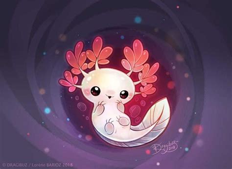 Space Axolotl by Dragibuz on DeviantArt | Cute animal drawings kawaii ...